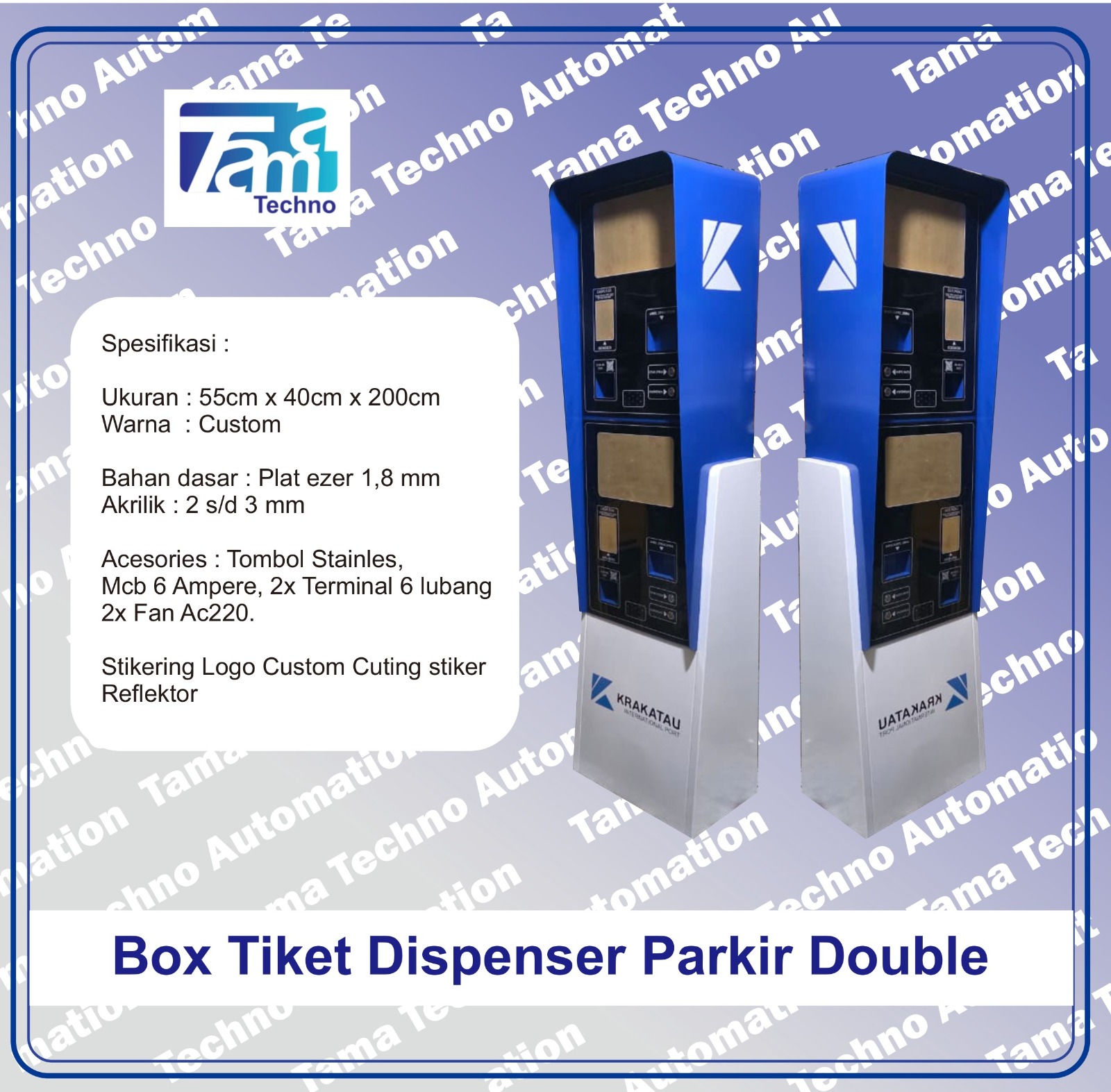 Manles Tiker Dispenser Parkir double
